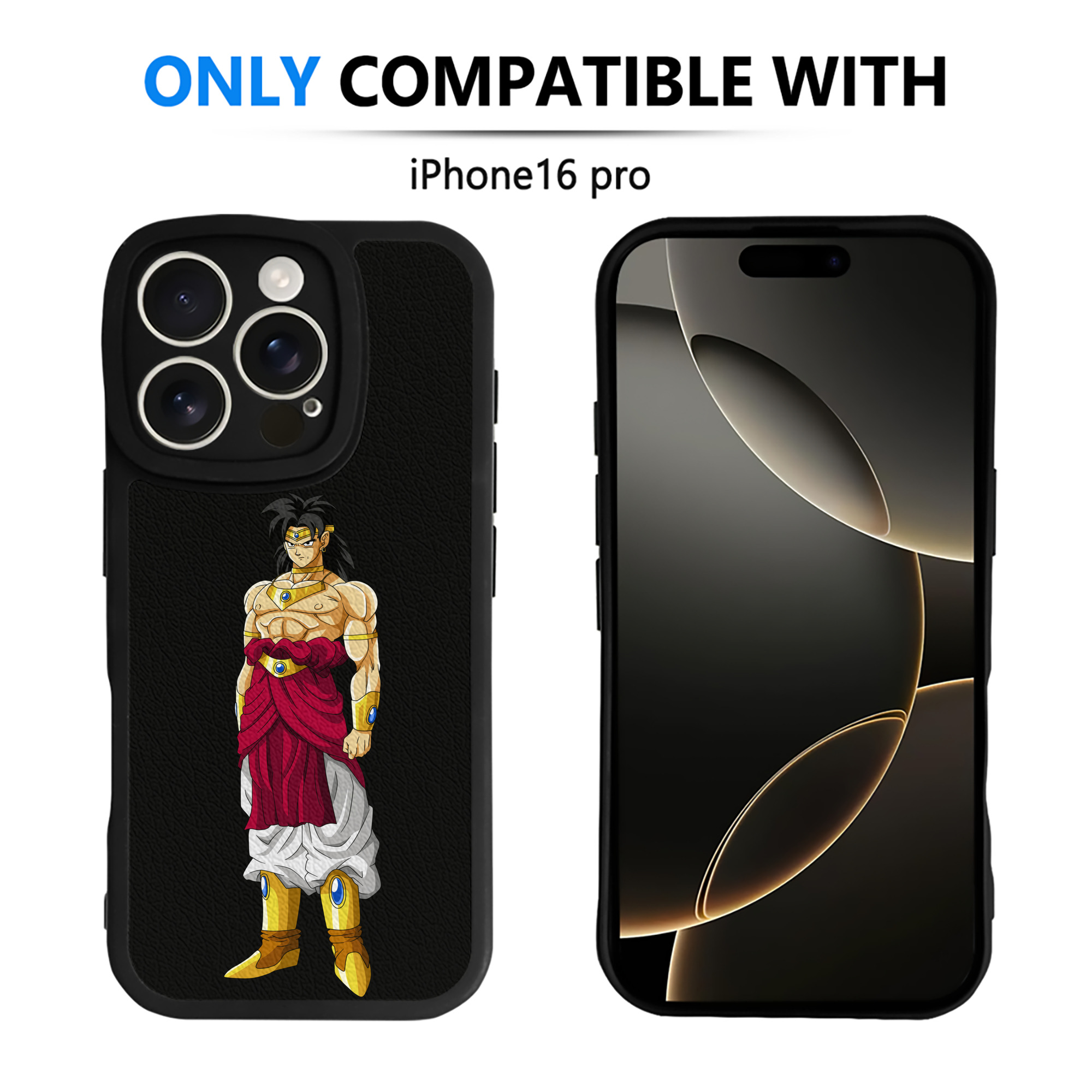 （画像用） ドラゴンボール DRAGON BALL 【iPhone 16シリーズ対応】シリコンスマホケース（レザー調） 材質：シリコン